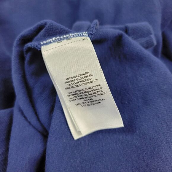 Polo Ralph Lauren Estate Rib Quarter Zip Pullover Sweater Blue Large White Pony - Picture 9 of 11